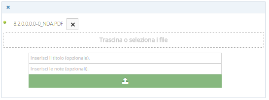 1. Pannello Upload Documento