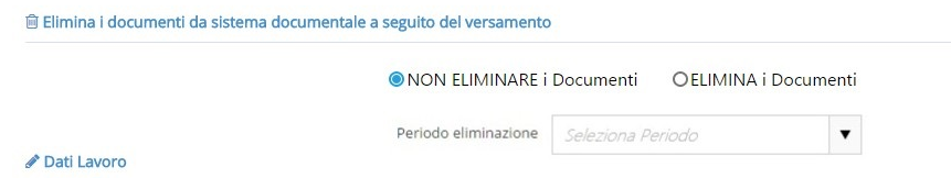 2. Rimozione documenti dall'archivio