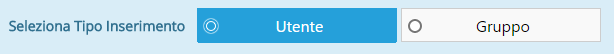 1. Selezione Utente