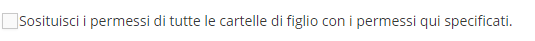 5. Sostituisci permessi 