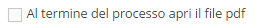3. Al Termine del processi apri i file
