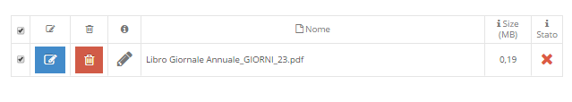 2. Lista documenti in prearchiviazione